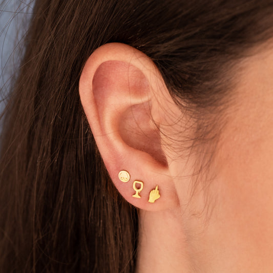 FUCK OFF Stud Earrings