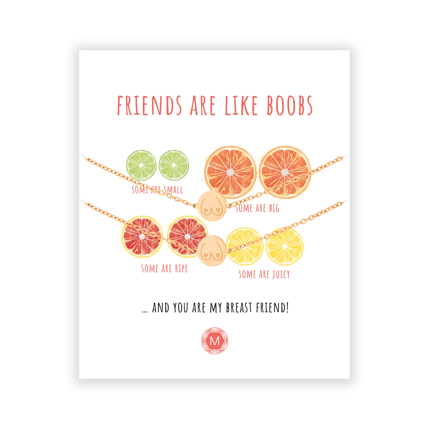 BOOBIES (FRUIT) 2x Bracelet