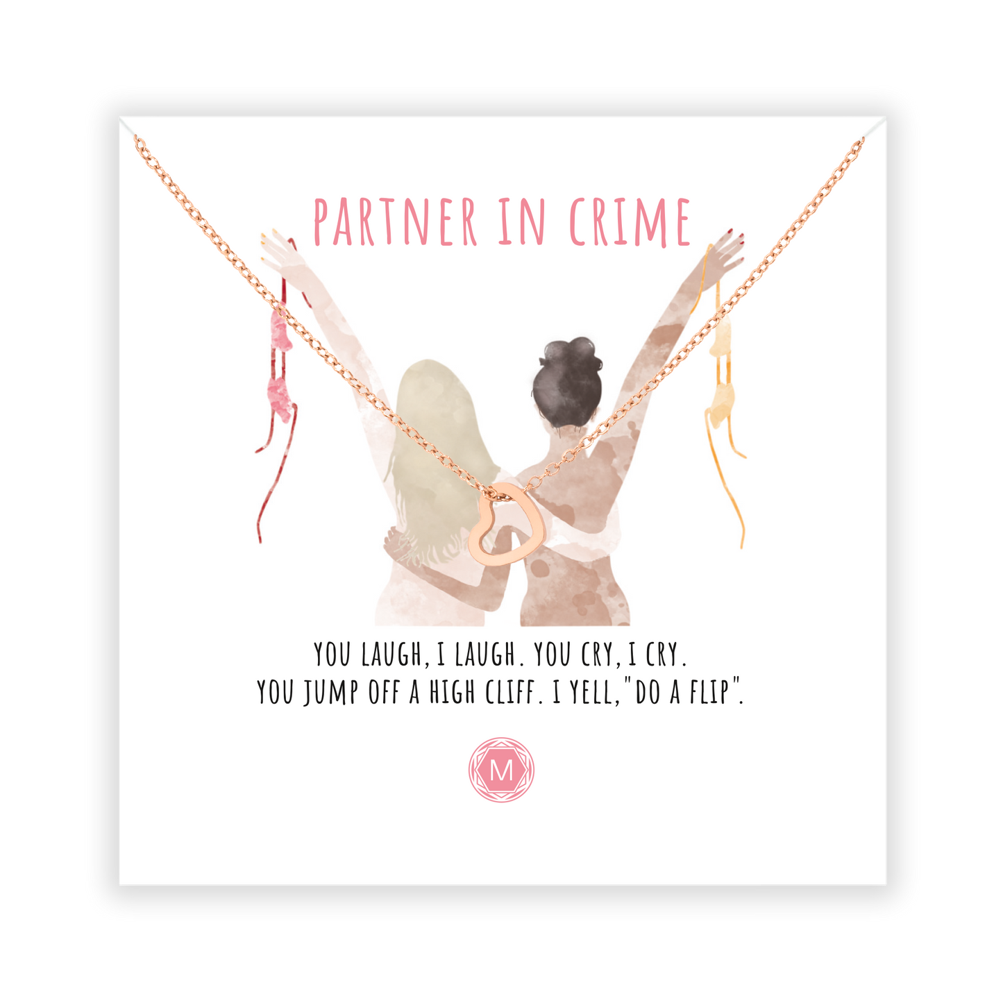 FRIENDSHIP: PARTNER IN CRIME Necklace