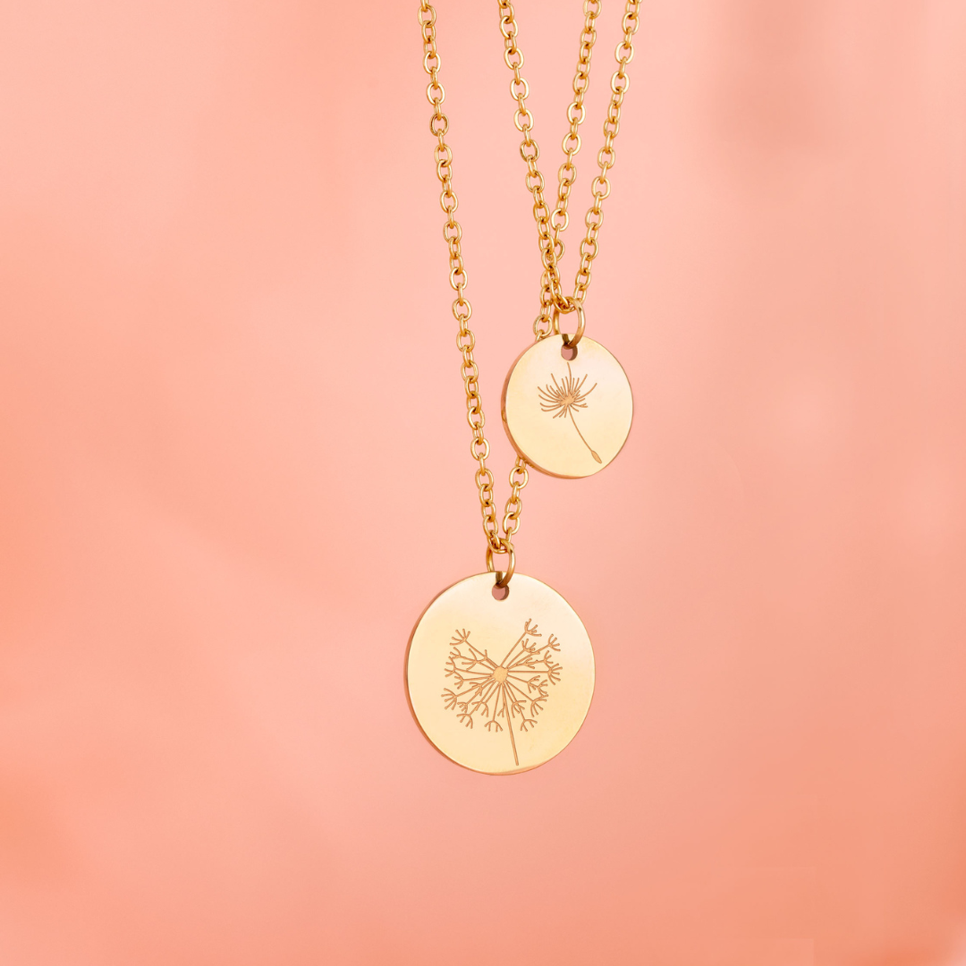 DEAR MOM (DANDELION) 2x Necklace