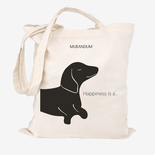 Tote bag - Happiness is a wagging tail