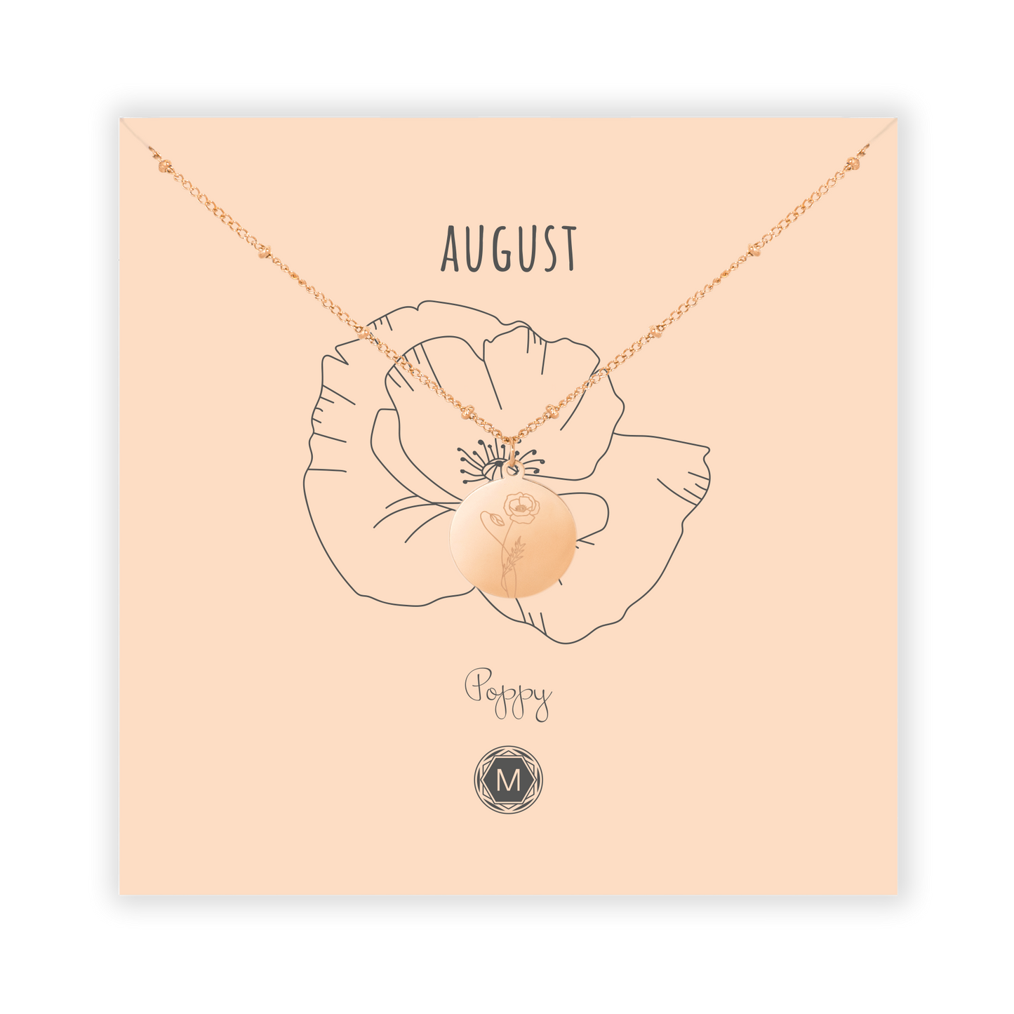 AUGUST POPPY Necklace