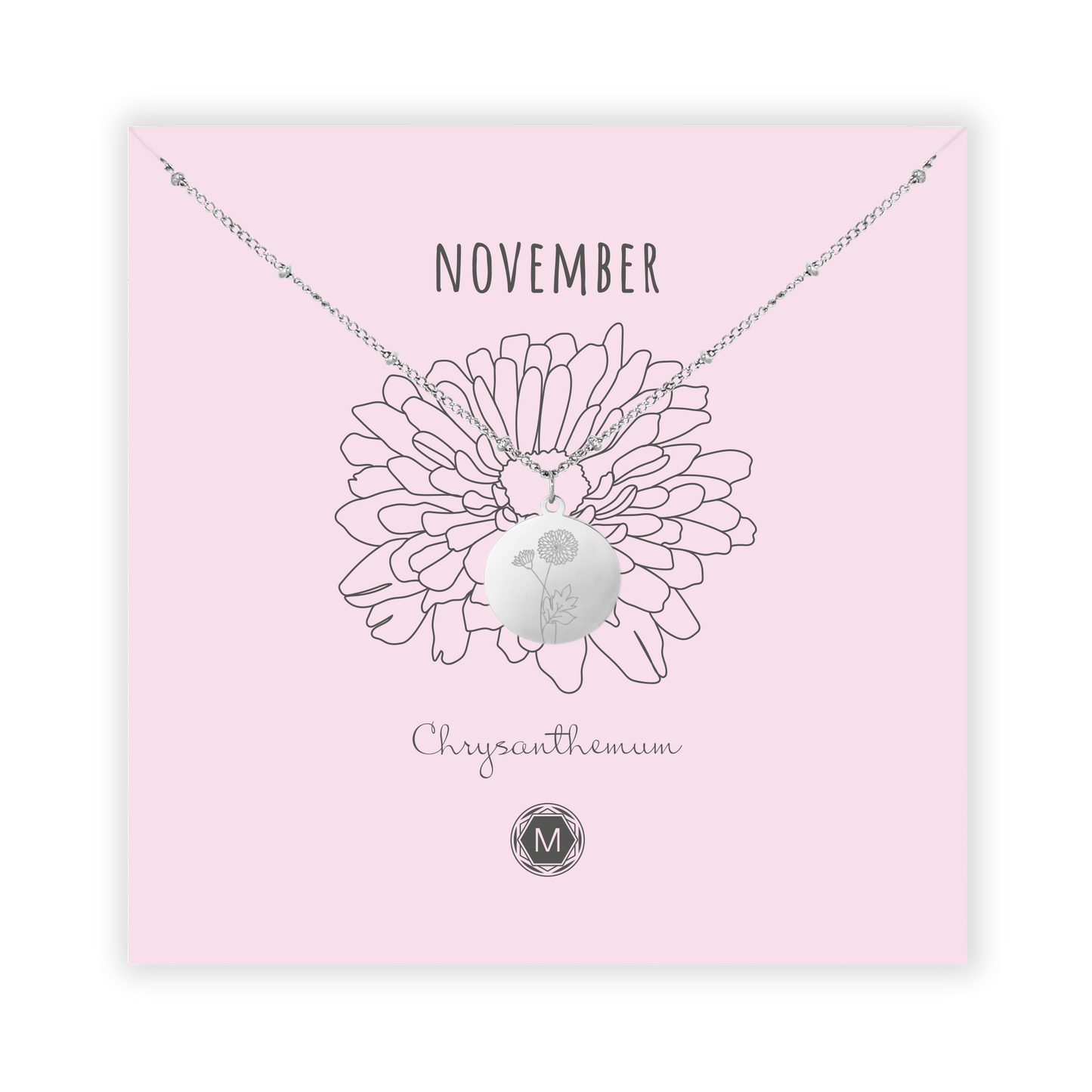 NOVEMBER CHRYSANTHEMUM Necklace