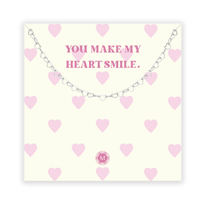 YOU MAKE MY HEART SMILE Necklace