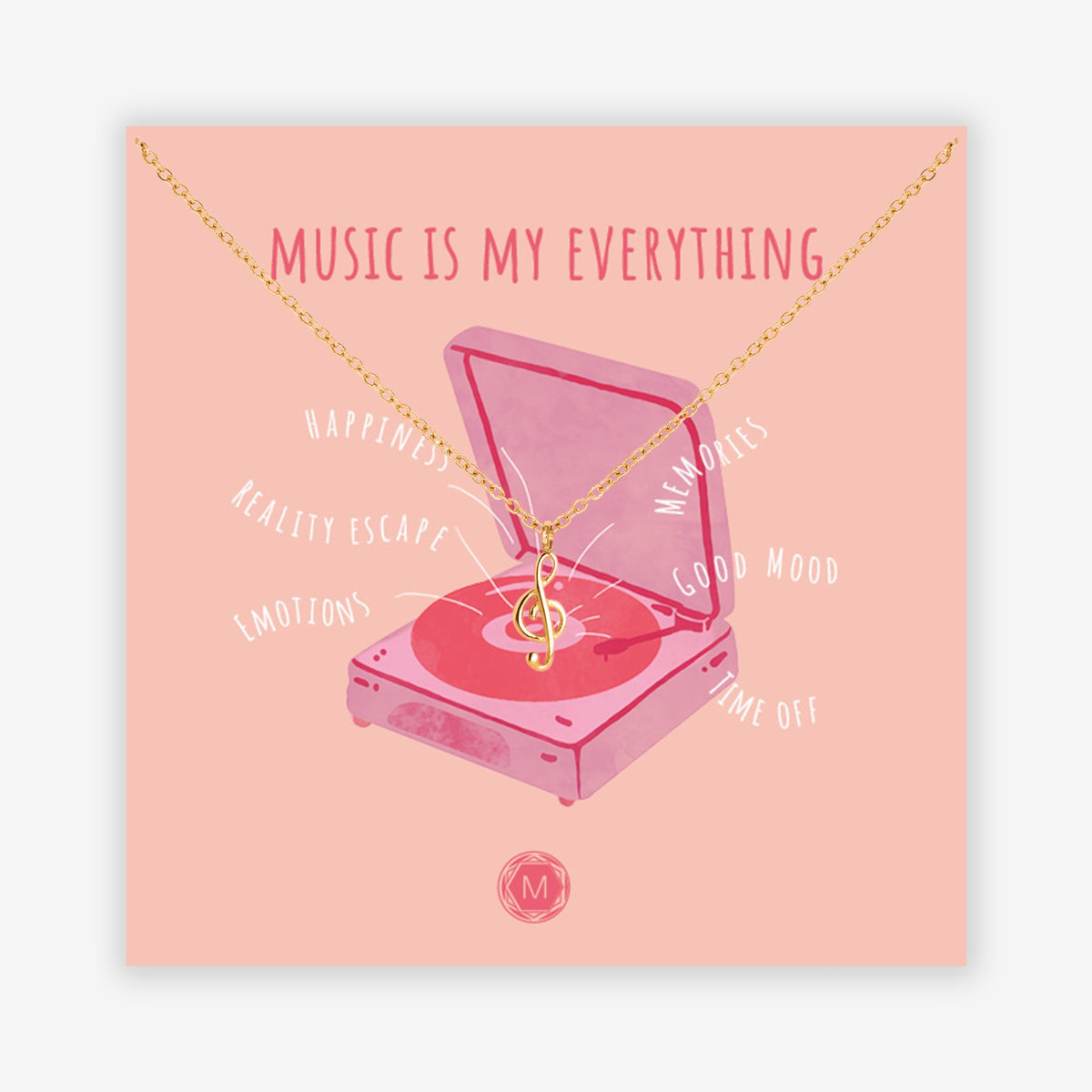 MUSIC IS MY EVERYTHING Necklace