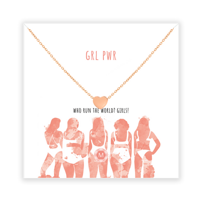 GRL PWR HEART Necklace