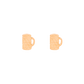 BEER MUG Stud Earrings