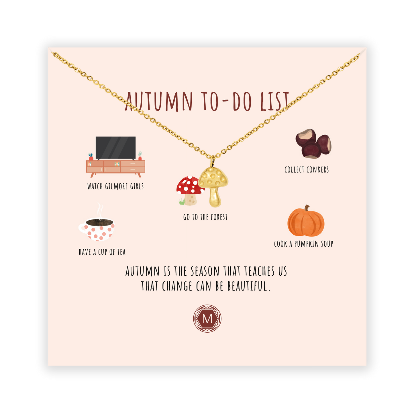 AUTUMN TO-DO-LIST Necklace