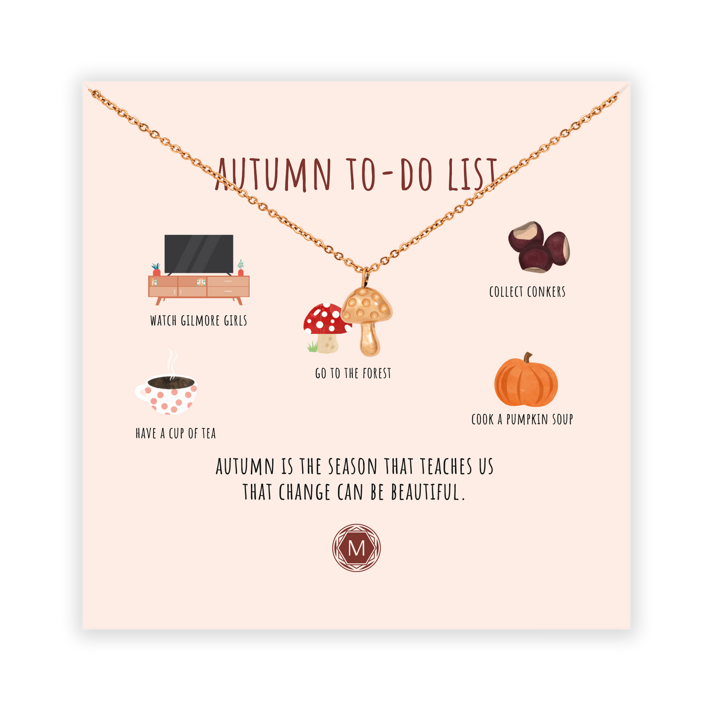 AUTUMN TO-DO-LIST Necklace