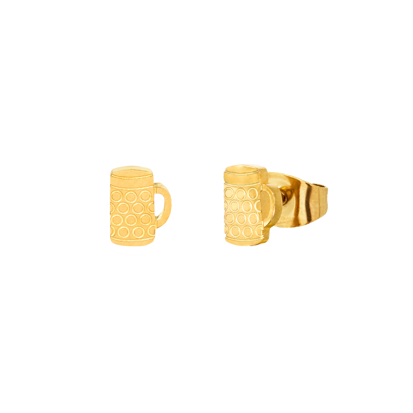 BEER MUG Stud Earrings