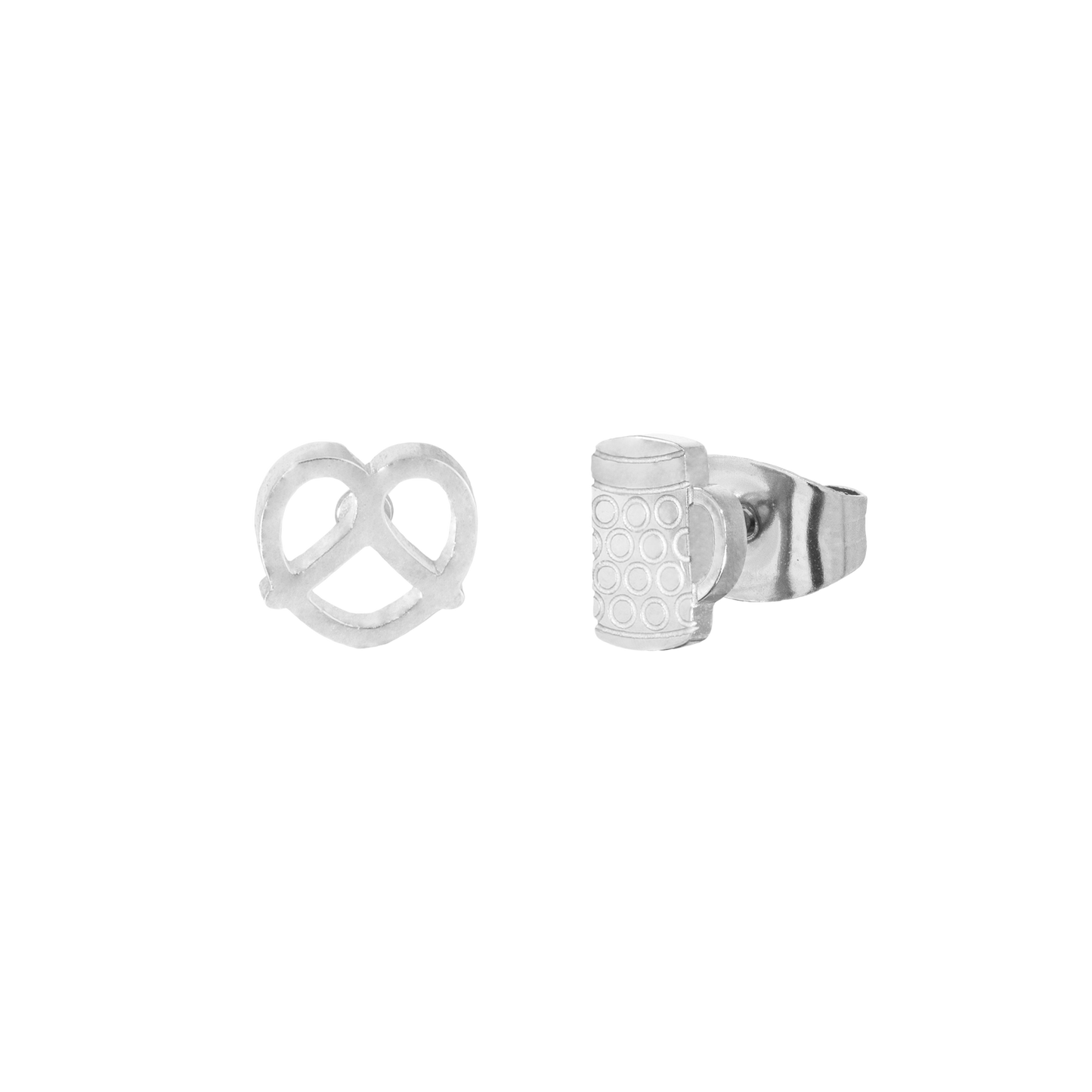BEER AND PRETZEL Stud Earrings